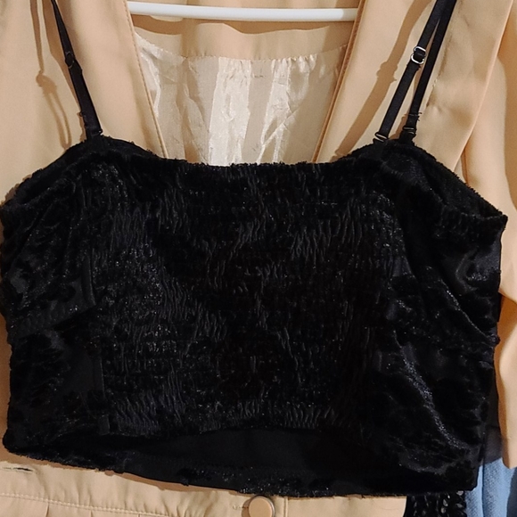 Velvet Crop Top - Picture 2 of 3